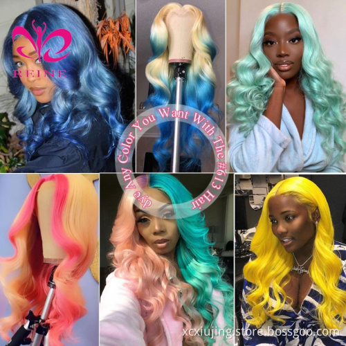 613 Blonde HD Lace Frontal Wigs Glueless Body Wave Pre Plucked Baby Hair 13x4 Lace Front Human Hair Wigs Natural Hairline